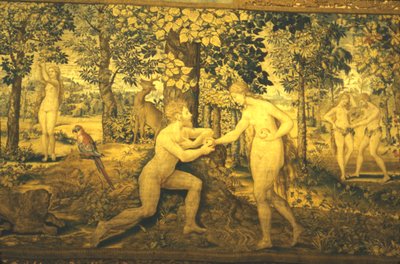 Adán y Eva. La Tentación, siglo XVI, siglo XX de Unbekannt