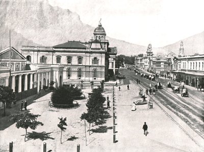 Calle Adderley, con el Intercambio Comercial y el Banco Standard, Ciudad del Cabo, Sudáfrica, 1895 de Unbekannt