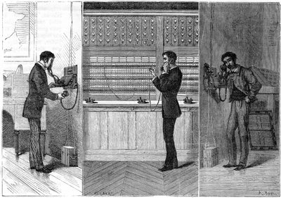 Sistema telefónico Ader, 1881 de Unbekannt