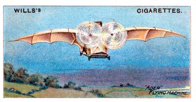 Pájaro volador de Ader Eole Aole, 1890 c1910 de Unbekannt