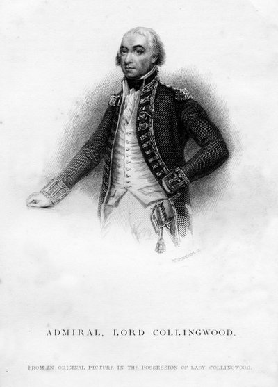 Almirante Cuthbert Collingwood 1750-1810, 1er Barón Collingwood, 1837 de Unbekannt