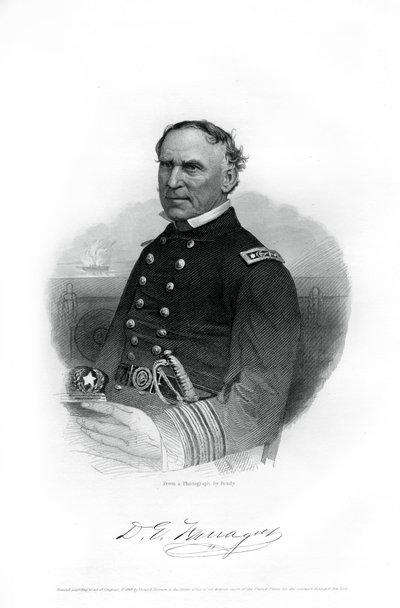 Almirante David Farragut, oficial de la Marina de EE.UU. en la Guerra Civil Americana, 1862-1867 de Unbekannt
