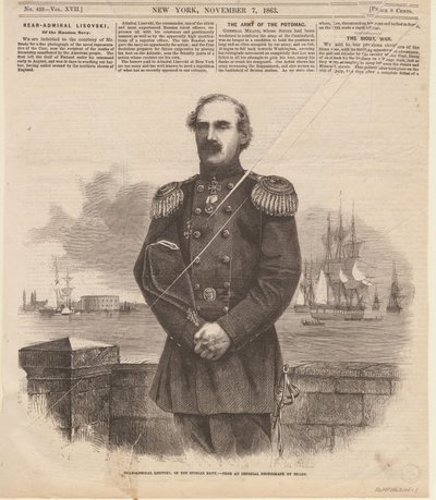 Almirante Stepan Stepanovich Lesovsky 1816-1866 en Nueva York, 1863 de Unbekannt
