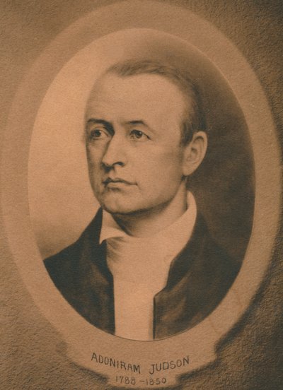 Adoniram Judson, Jr. 1788-1850, misionero congregacionalista y luego bautista estadounidense, c1910s de Unbekannt