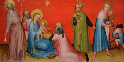 Adoración de los Magos con San Antonio Abad, ca. 1400 de Unbekannt