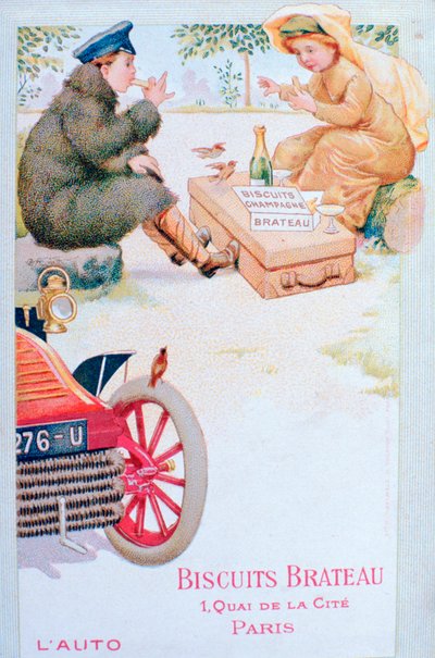 Anuncio de Biscuits Brateau, c1900s de Unbekannt