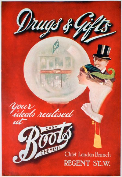 Anuncio para Boots the Chemists, 1913 de Unbekannt