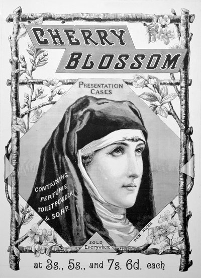 Anuncio de productos de tocador Cherry Blossom, 1893 de Unbekannt