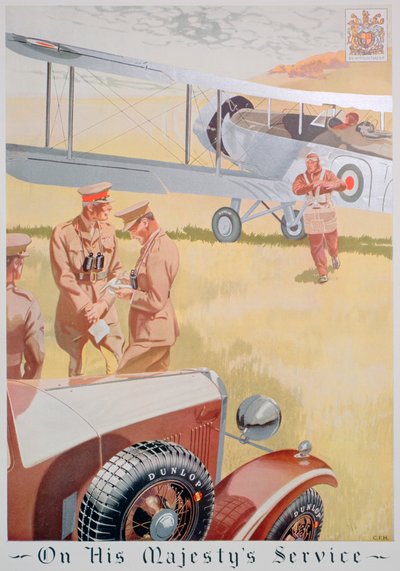 Anuncio de neumáticos Dunlop, 1934 de Unbekannt
