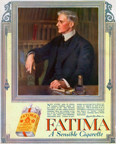 Anuncio de cigarrillos Fatima de Unbekannt
