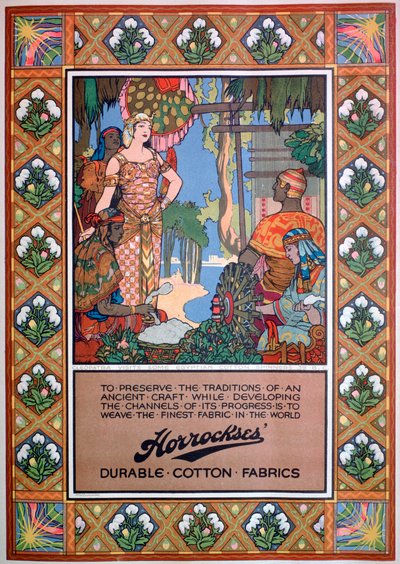 Anuncio de telas Horrockses, 1920 de Unbekannt