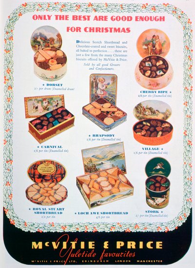 Anuncio de galletas McVitie y Price, 1938 de Unbekannt