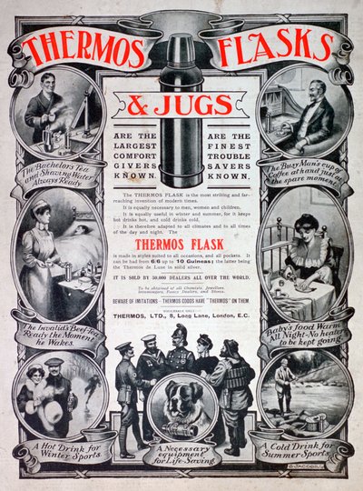 Anuncio de termos y jarras, 1910 de Unbekannt
