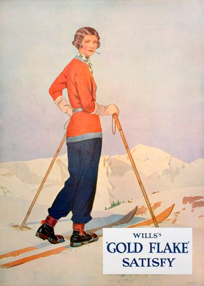 Anuncio de cigarrillos Wills Gold Flake, 1930 de Unbekannt