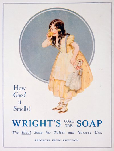 Anuncio de jabón de alquitrán de carbón de Wright, 1923 de Unbekannt