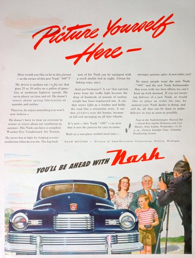Anuncio del coche Nash 600, 1946 de Unbekannt