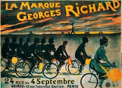 Anuncio de bicicletas Georges Richard, c. 1900 de Unbekannt