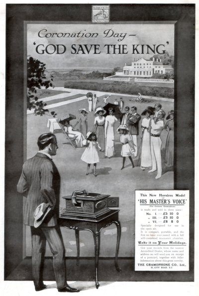 Anuncio para la Gramophone and Co. Ltd de Unbekannt