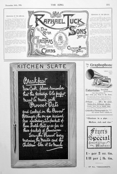 Página de publicidad de la revista King, 14 de diciembre de 1901 de Unbekannt
