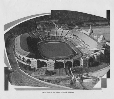 Vista aérea del Empire Stadium, Wembley, 1937 de Unbekannt