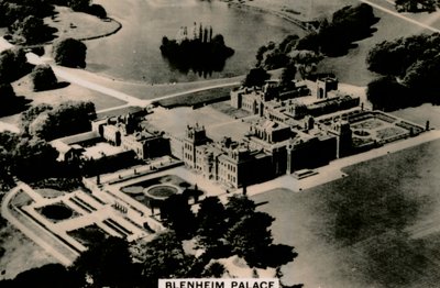 Vista aérea del Palacio de Blenheim, 1939 de Unbekannt