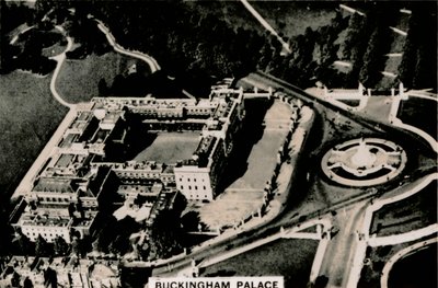 Vista aérea del Palacio de Buckingham, 1939 de Unbekannt