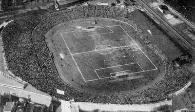 Vista aérea de Stamford Bridge, estadio del Chelsea Football Club, Londres, c1922 de Unbekannt