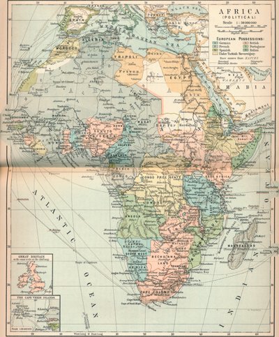 África Política, c1902, 1903 de Unbekannt