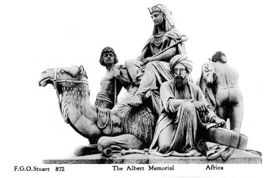 África, el Memorial de Albert, Londres, siglo XX de Unbekannt