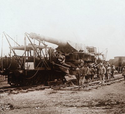 Tropas africanas y artillería pesada, Champagne, norte de Francia, c1914-c1918 de Unbekannt