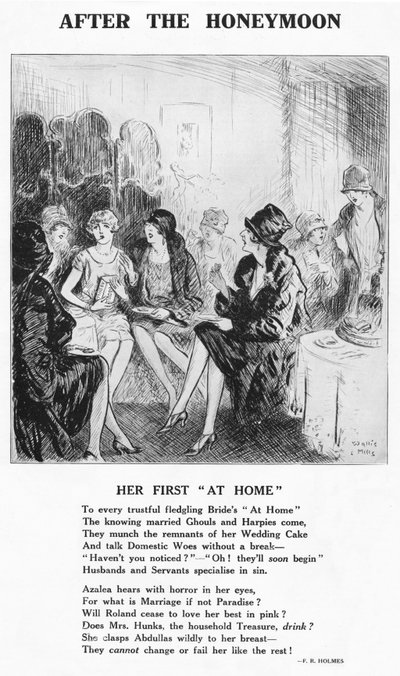 Después de la luna de miel - Su primera recepción en casa, 1927 de Unbekannt