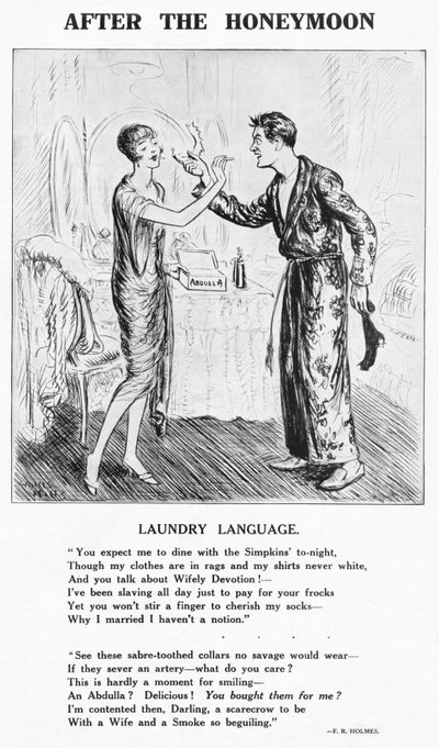 Después de la luna de miel - Equipaje de lavandería, 1927 de Unbekannt