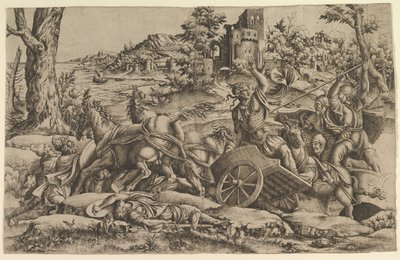 Agamenón matando a Odios, ca. 1545 de Unbekannt
