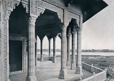 Agra. Balcón de la Torre del Jazmín, c1910 de Unbekannt
