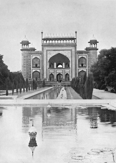 Agra. La Puerta del Taj Mahal, c. 1910 de Unbekannt