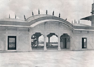 Agra. El Khas Mahal mostrando el Taj, c1910 de Unbekannt