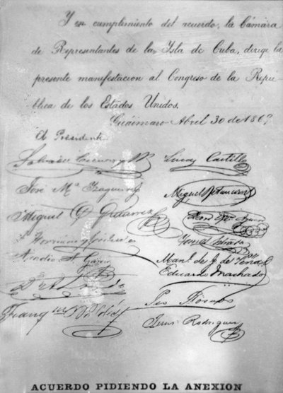 Acuerdo llamando a la anexión, 1869, años 1920 de Unbekannt