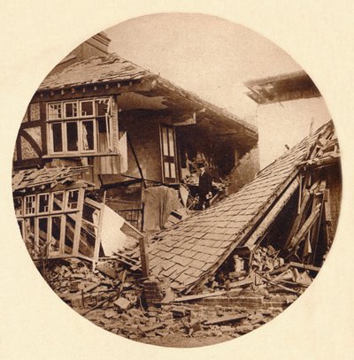 Daños por bombardeo aéreo en Croydon, 1915 1935 de Unbekannt