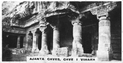 Cuevas de Ajanta, Vihara, Maharashtra, India, c1925 de Unbekannt