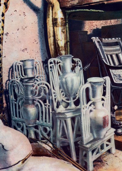 Jarrones de alabastro, tumba de Tutankamón, Egipto, 1933-1934 de Unbekannt