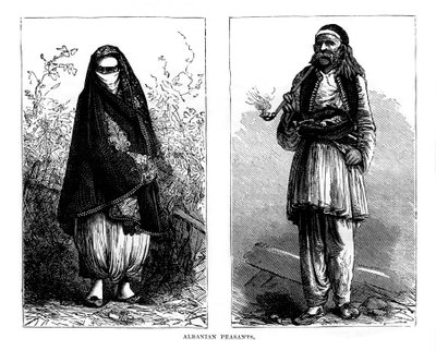 Campesinos albaneses, siglo XIX de Unbekannt