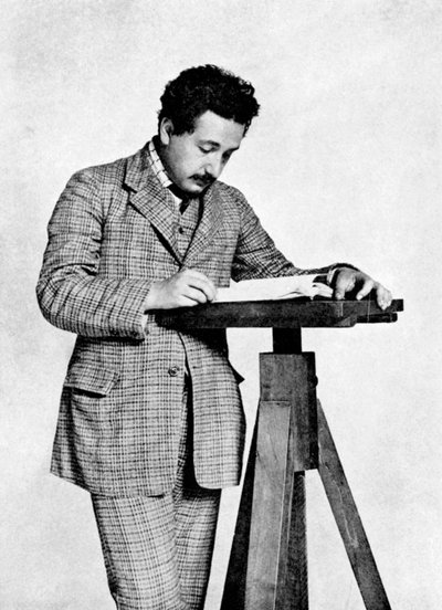 Albert Einstein 1879-1955, matemático y físico teórico germano-suizo, 1905 de Unbekannt