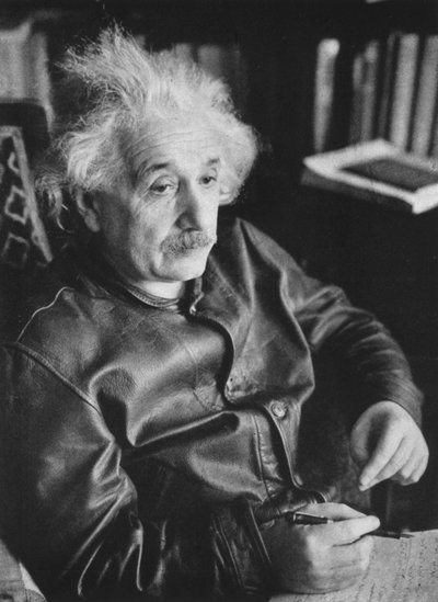 Albert Einstein, matemático y físico germano-suizo-estadounidense de Unbekannt