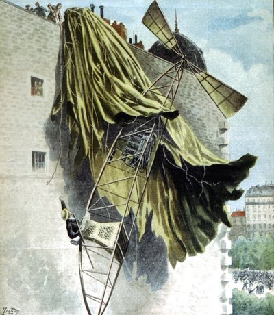 Alberto Santos-Dumont 1873-1932 aeronauta brasileño, intento fallido del Premio Deutsch de Unbekannt