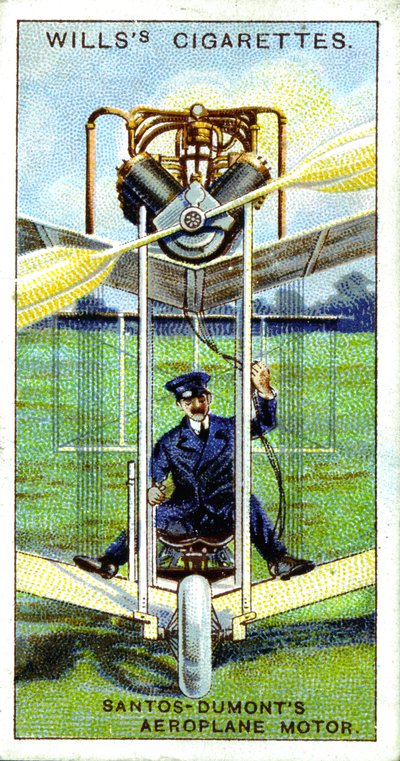 Alberto Santos-Dumont, aeronauta brasileño, primer vuelo registrado en Europa, 1906, 1915 de Unbekannt