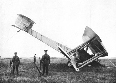 Avión de Alcock y Brown después de completar el primer vuelo transatlántico sin escalas, 1919 de Unbekannt
