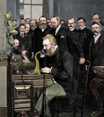 Alexander Graham Bell 1847-1922, inventor estadounidense de origen escocés de Unbekannt