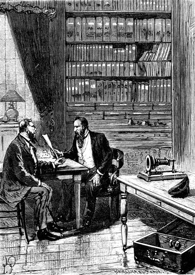 Alexander Graham Bell 1847-1922, inventor estadounidense de origen escocés, 1876 de Unbekannt
