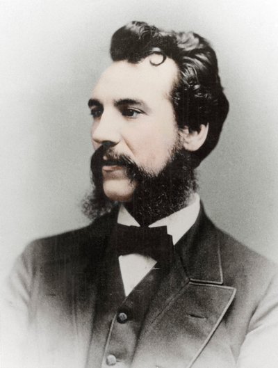 Alexander Graham Bell, inventor estadounidense de origen escocés, siglo XIX de Unbekannt