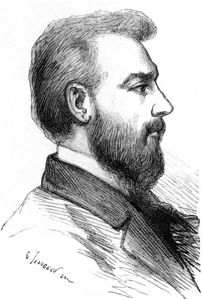 Alexander Graham Bell, inventor estadounidense nacido en Escocia, c1880 de Unbekannt